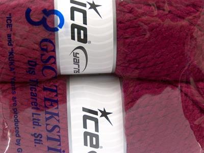 2x150gr. ALPINE ALPACA Yün, Alpaka, Akrilik Bordo Lüks, Alpaka, Kışlık, Çok Kalın