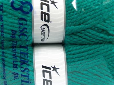 2x150gr. ALPINE ALPACA Yün, Alpaka, Akrilik Zümrüt Yeşil Lüks, Alpaka, Kışlık, Çok Kalın