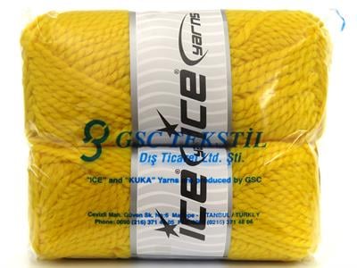 2x150gr. ALPINE ALPACA Yün, Alpaka, Akrilik Sarı Lüks, Alpaka, Kışlık, Çok Kalın