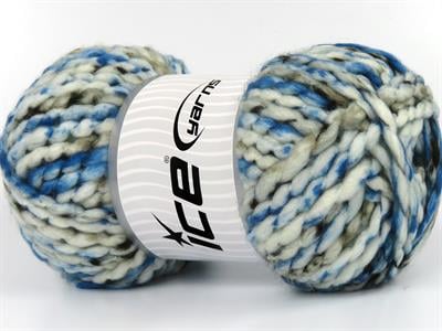 Lot of 2 x 150gr Skeins Ice Yarns ALPINE WOOL COLOR (30% Wool) Yarn Black Ecru Beige Black