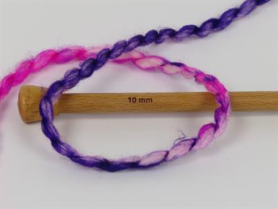 Lot of 2 x 150gr Skeins Ice Yarns ALPINE WOOL COLOR (30% Wool) Yarn Pink Shades Purple Black Neon Yellow