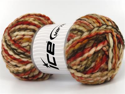 Lot of 2 x 150gr Skeins Ice Yarns ALPINE WOOL COLOR (30% Wool) Yarn Gold Copper Beige Brown