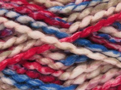 Lot of 2 x 150gr Skeins Ice Yarns ALPINE WOOL COLOR (30% Wool) Yarn Blue Red Beige Pink