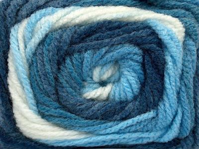 4x100gr. AMBIANCE Premium Akrilik Mavi, Beyaz, Açık Mavi Kışlık, Bebe, Batik Desenli, 100% Akrilik