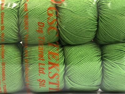 Lot of 8 Skeins Ice Yarns AMIGURUMI COTTON 25 (50% Cotton) Yarn Forest Green