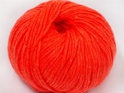 Lot of 8 Skeins Ice Yarns AMIGURUMI COTTON 25 (50% Cotton) Yarn Neon Orange