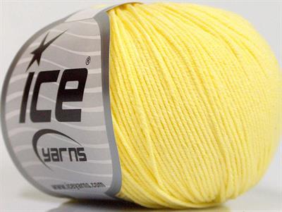 4x50gr. AMIGURUMI COTTON Açık Sarı Akrilik, Pamuk Bebe, Yazlık İplikler, Pamuk, Tığ İşi, Düz iplikler