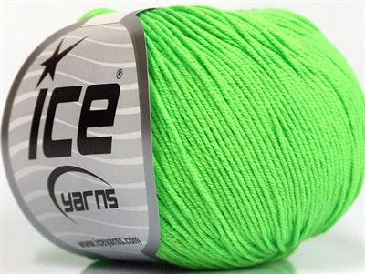 4x50gr. AMIGURUMI COTTON Açık Yeşil Akrilik, Pamuk Bebe, Yazlık İplikler, Pamuk, Tığ İşi, Düz iplikler