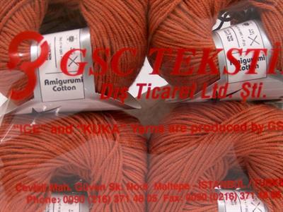4x50gr. AMIGURUMI COTTON Akrilik, Pamuk Bakır Bebe, Yazlık İplikler, Pamuk, Tığ İşi, Düz iplikler