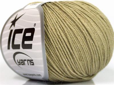 4x50gr. AMIGURUMI COTTON Akrilik, Pamuk Açık Haki Bebe, Yazlık İplikler, Pamuk, Tığ İşi, Düz iplikler