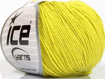 4x50gr. AMIGURUMI COTTON Akrilik, Pamuk Açık Zeytin Yeşili Bebe, Yazlık İplikler, Pamuk, Tığ İşi, Düz iplikler