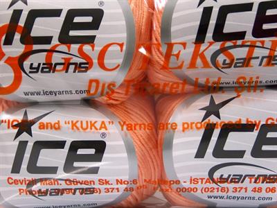 4x50gr. AMIGURUMI COTTON Akrilik, Pamuk Açık Somon Bebe, Yazlık İplikler, Pamuk, Tığ İşi, Düz iplikler