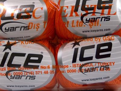 4x50gr. AMIGURUMI COTTON Akrilik, Pamuk Turuncu Bebe, Yazlık İplikler, Pamuk, Tığ İşi, Düz iplikler