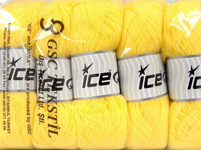 5x50gr. AMISH Akrilik Sarı Kışlık, Düz, 100% Akrilik , Akrilik
