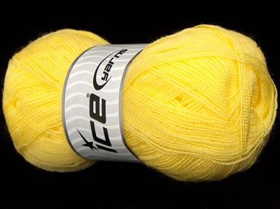 5x50gr. AMISH Akrilik Sarı Kışlık, Düz, 100% Akrilik , Akrilik