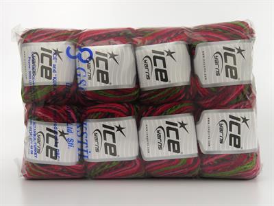 8x50gr. ANATOLIA WOOL Yün, Akrilik Pembe, Siyah, Kırmızı, Bordo, Maron, Haki Kışlık, Yün, Batik Desenli, Akrilik