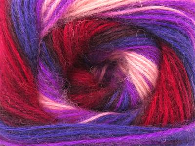 4x100gr. ANGORA ACTIVE Angora, Akrilik Bordo, Maron, Somon, Leylak Tonları Kışlık, Angora, Batik Desenli