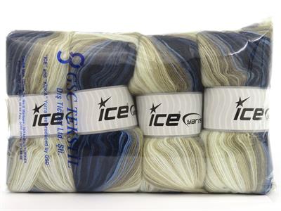 4x100gr. ANGORA ACTIVE Angora, Akrilik Krem, Leylak Tonları Kışlık, Angora, Batik Desenli