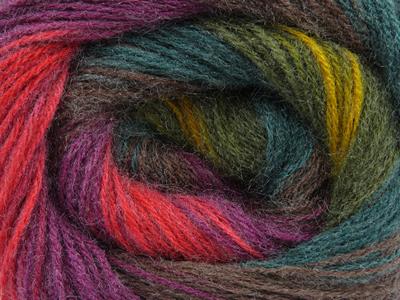 4x100gr. ANGORA BATIK Angora, Yün, Akrilik Kahverengi, Mor, Kırmızı, Altın, Yeşil Tonları Kışlık, Angora, Batik Desenli