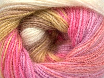 4x100gr. ANGORA BATIK Angora, Yün, Akrilik Deve Tüyü, Koyu Krem, Pembe tonları, Ekru Kışlık, Angora, Batik Desenli