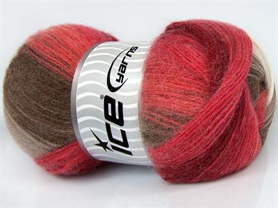 4x100gr. ANGORA BATIK Angora, Yün, Akrilik Deve Tüyü, Pembe tonları, Bej, Ekru Kışlık, Angora, Batik Desenli