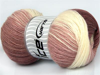 4x100gr. ANGORA BATIK Angora, Yün, Akrilik Ekru Kışlık, Angora, Batik Desenli