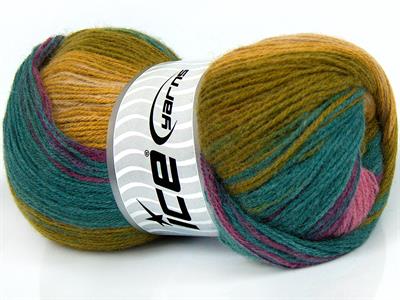 4x100gr. ANGORA BATIK Angora, Yün, Akrilik Yeşil, Pembe, Mor, Deve Tüyü, Haki Kışlık, Angora, Batik Desenli