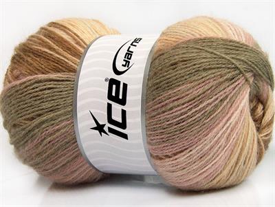 4x100gr. ANGORA BATIK Angora, Yün, Akrilik Pembe, Kahverengi Tonları, Deve Tüyü Kışlık, Angora, Batik Desenli