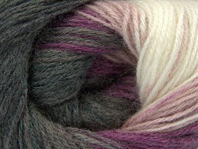 4x100gr. ANGORA BATIK Angora, Yün, Akrilik Beyaz, Gri Tonları, Mor Tonları Kışlık, Angora, Batik Desenli