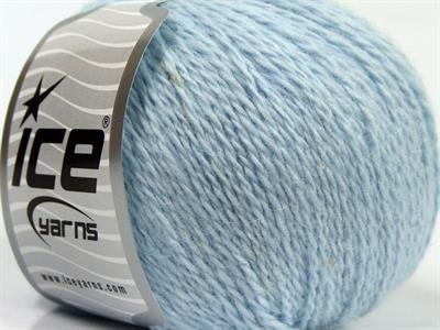 Lot of 6 Skeins Ice Yarns ANGORA CASHMERE (20% Cashmere 40% Angora) Yarn Baby Blue