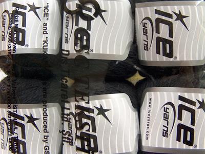 Lot of 6 Skeins Ice Yarns ANGORA CASHMERE (20% Cashmere 40% Angora) Yarn Black