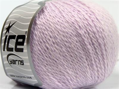 Lot of 6 Skeins Ice Yarns ANGORA CASHMERE (20% Cashmere 40% Angora) Yarn Light Lilac