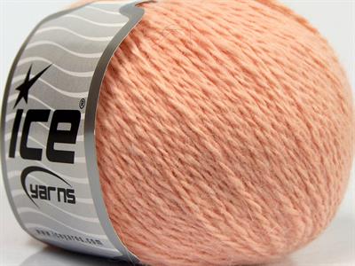 Lot of 6 Skeins Ice Yarns ANGORA CASHMERE (20% Cashmere 40% Angora) Yarn Light Salmon