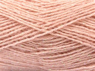 Lot of 4 x 100gr Skeins Ice Yarns ANGORA GLITZ (10% Mohair 15% Wool) Yarn Baby Pink