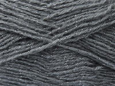 Lot of 4 x 100gr Skeins Ice Yarns ANGORA GLITZ (10% Mohair 15% Wool) Yarn Grey