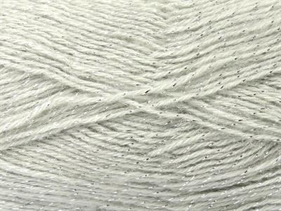 Lot of 4 x 100gr Skeins Ice Yarns ANGORA GLITZ (10% Mohair 15% Wool) Yarn Light Grey