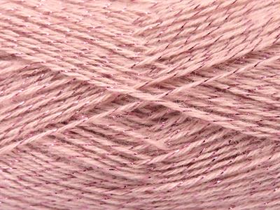 Lot of 4 x 100gr Skeins Ice Yarns ANGORA GLITZ (10% Mohair 15% Wool) Yarn Light Pink