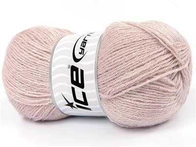 Lot of 4 x 100gr Skeins Ice Yarns ANGORA GLITZ (10% Mohair 15% Wool) Yarn Powder Pink