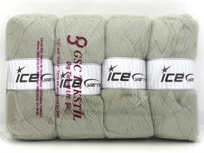4x100gr. ANGORA Tiftik, Yün, Akrilik Açık Gri Kışlık, Angora