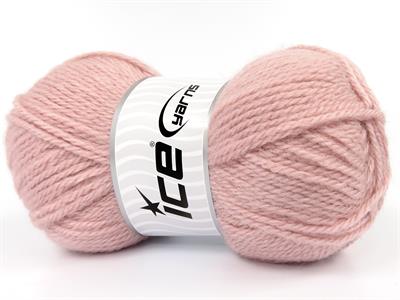 Lot of 4 x 100gr Skeins Ice Yarns ANGORA LUXE (10% Mohair 15% Wool) Yarn Baby Pink