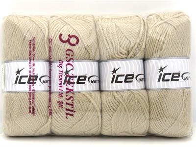4x100gr. ANGORA LUXE Tiftik, Yün, Akrilik Bej Kışlık, Angora, Yün, Tiftik, Akrilik