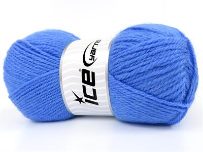 Lot of 4 x 100gr Skeins Ice Yarns ANGORA LUXE (10% Mohair 15% Wool) Yarn Blue