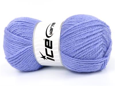 Lot of 4 x 100gr Skeins Ice Yarns ANGORA LUXE (10% Mohair 15% Wool) Yarn Bluish Lilac