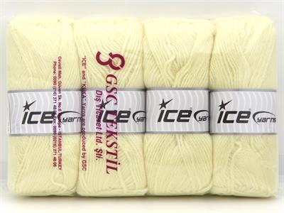 4x100gr. ANGORA LUXE Tiftik, Yün, Akrilik Krem Kışlık, Angora, Yün, Tiftik, Akrilik
