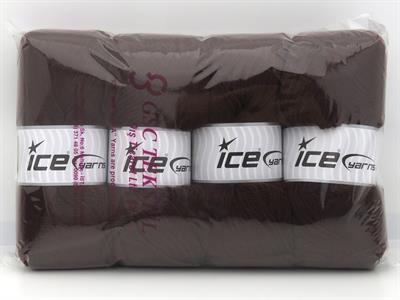 4x100gr. ANGORA LUXE Tiftik, Yün, Akrilik Koyu Kahverengi Kışlık, Angora, Yün, Tiftik, Akrilik