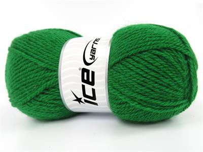 Lot of 4 x 100gr Skeins Ice Yarns ANGORA LUXE (10% Mohair 15% Wool) Yarn Green