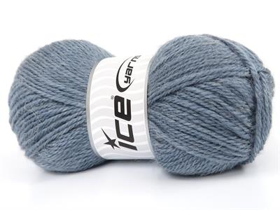 Lot of 4 x 100gr Skeins Ice Yarns ANGORA LUXE (10% Mohair 15% Wool) Yarn Light Jeans Blue