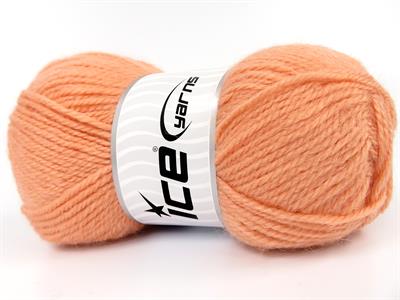 Lot of 4 x 100gr Skeins Ice Yarns ANGORA LUXE (10% Mohair 15% Wool) Yarn Light Salmon