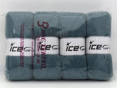 Lot of 4 x 100gr Skeins Ice Yarns ANGORA LUXE (10% Mohair 15% Wool) Yarn Ocean Green
