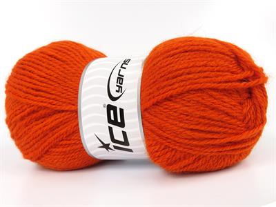 Lot of 4 x 100gr Skeins Ice Yarns ANGORA LUXE (10% Mohair 15% Wool) Yarn Orange